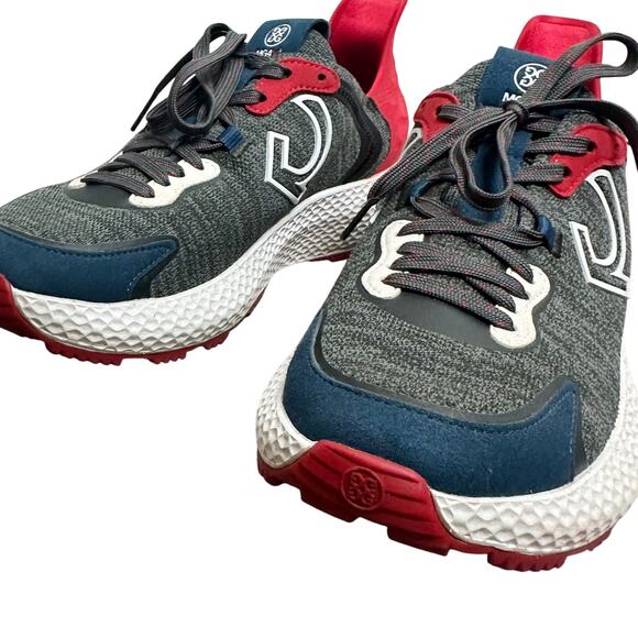 G/FORE MG4X2 Limited Edition Cross Trainer Golf Shoes Men 10 Charcoal Grey Red - Picture 10 of 16